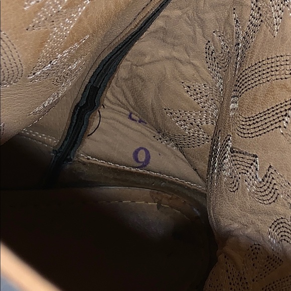 Real leather cowgirl boots - Picture 4 of 4